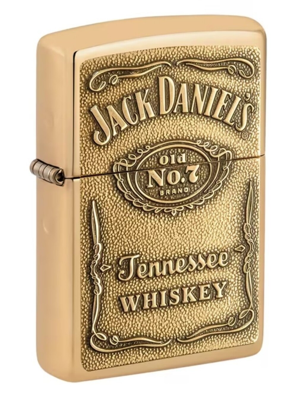 Jack Daniels Gold Tone Tennessee Whiskey Embossed Lighter